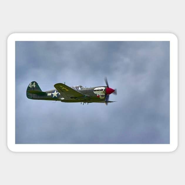 Curtis P-40N Kittyhawk Sticker by richard49